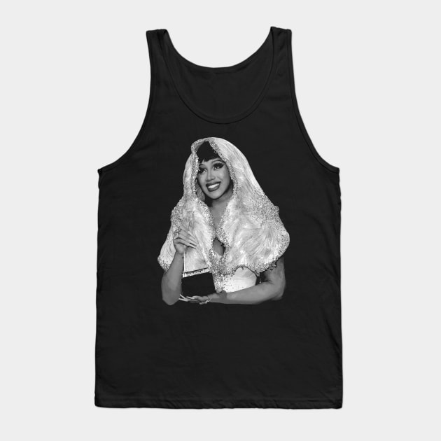 Cardi Confessions Flaunt Your Fashion with Bold CardiB Designs Tank Top by Silly Picture